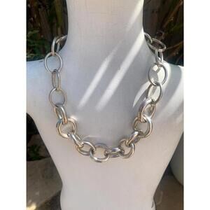 Chunky. Vintage. Sterling Silver. Large Cuban Link. Modern. Contemporary.